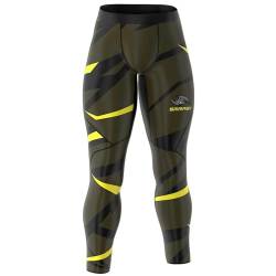 SMMASH Kompressionshose Herren Laufhose Lang Leggings Sportleggings Für Männer Atmungsaktiv Second Skin Technologie Running Hose von SMMASH