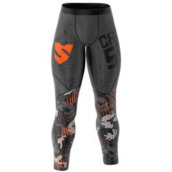 SMMASH Kompressionshose Herren Laufhose Lang Leggings Sportleggings Für Männer Atmungsaktiv Second Skin Technologie Running Hose von SMMASH