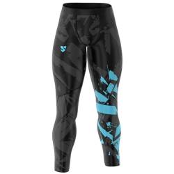 SMMASH Kompressionshose Herren Laufhose Lang Leggings Sportleggings Für Männer Atmungsaktiv Second Skin Technologie Running Hose von SMMASH