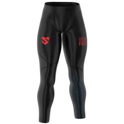 SMMASH Kompressionshose Herren Laufhose Lang Leggings Sportleggings Für Männer Atmungsaktiv Second Skin Technologie Running Hose von SMMASH