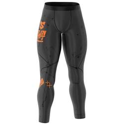 SMMASH Kompressionshose Herren Laufhose Lang Leggings Sportleggings Für Männer Atmungsaktiv Second Skin Technologie Running Hose von SMMASH