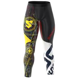 SMMASH Kompressionshose Herren Laufhose Lang Leggings Sportleggings Für Männer Atmungsaktiv Second Skin Technologie Running Hose von SMMASH