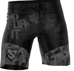 SMMASH Kompressionshose Herren Sporthose Kurz Shorts Thaibox Muay Thai Hose Boxhose Sporthose Trainingsshorts Atmungsaktiv Abriebfest von SMMASH