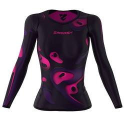 SMMASH Kompressionsshirt für Damen Langarm Longsleeve, Funktionsshirt für Sport Outdoor OCR Cross-Training Fitness Yoga Gym, Atmungsaktives Langarmshirt, Professionelle Sportbekleidung von SMMASH