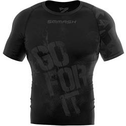 SMMASH Kompressionsshirt für Herren Kurzarm, Funktionsshirt für Sport Outdoor OCR Cross-Training Crossfit Fitness Yoga Gym, Atmungsaktives Langarmshirt, Professionelle Sportbekleidung von SMMASH