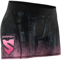 SMMASH Kurze Push-Up-Leggins Damen, Sport- und Jogginghose, Outdoor- und Yoga-Sporthose, Laufhose, Trainingshose Gym Fitness, Sportleggins, Yogahose, Atmungsaktive Leggins, Sporthose Made in EU von SMMASH