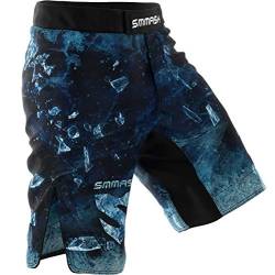 SMMASH Kurze Trainingshose für Herren MMA Kampfsport Boxen Sport Gym Fitness, Kurze Hose, Sporthose Kurz, Männer-Sportbekleidung, Leichte Kampfhose, Atmungsaktive Fightshorts für Thaiboxen Kickboxen von SMMASH