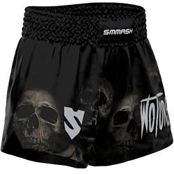 SMMASH MMA Shorts Herren Kurz Sporthose Thaibox Muay Thai Hose Boxhose Trainingsshorts Atmungsaktiv Elastisch Abriebfest von SMMASH