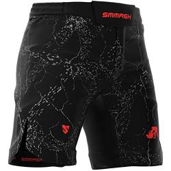 SMMASH MMA Shorts Herren Thaibox Muay Thai Hose Boxhose Sporthose Trainingsshorts Atmungsaktiv Kletterverschluss Abriebfest Ultraleicht von SMMASH