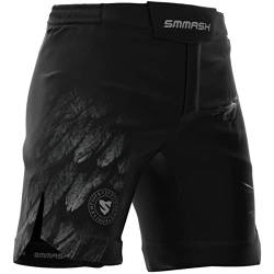 SMMASH MMA Shorts Herren Thaibox Muay Thai Hose Boxhose Sporthose Trainingsshorts Atmungsaktiv Kletterverschluss Abriebfest Ultraleicht von SMMASH