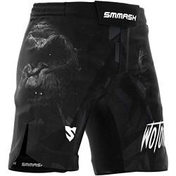 SMMASH MMA Shorts Herren Thaibox Muay Thai Hose Boxhose Sporthose Trainingsshorts Atmungsaktiv Kletterverschluss Abriebfest Ultraleicht von SMMASH