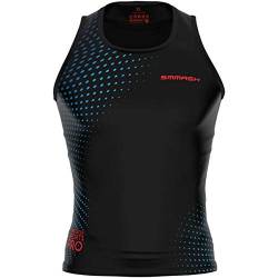 SMMASH Ospro Utra Leicht TopTank Herren, Sportbekleidung für Fitness, Crossfit, OCR-Laufen, Ärmelloses Funktionsshirt, Sleeveless Kompressions Shirt, Hergestellt in der EU (XL) von SMMASH