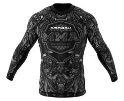 SMMASH Rashguard Cobra Langarm MMA BJJ UFC Kampfsport (XS, Cobra) von SMMASH