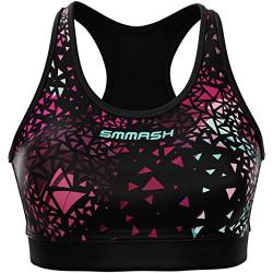 SMMASH Sport Bustier Damen BH Ohne Bügel Sportunterwäsche Oberteil Fitness Yoga Gym Laufen Bequem von SMMASH