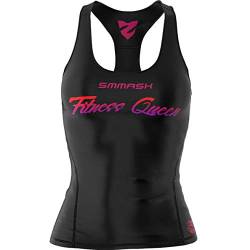 SMMASH Sport Top Damen Tanktop Trainingstop Atmungsaktiv Schnelltrockend Fitness Yoga Gym von SMMASH