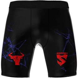 SMMASH Vale Tudo Pro Trainingshose für Herren Kurz MMA Kampfsport Boxen Sport Gym Fitness, Kurze Hose, Sporthose Kurz, Männer-Sportbekleidung, Kampfhose Fightshorts für Thaiboxen Kickboxen von SMMASH