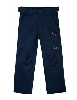 SMONTY Kinder Softshellhose mit Netzfutter Winddicht Wasserabweisend Atmungsaktiv Feuchtigkeitsableitend Schnelltrocknend und Verschleißfest Wanderhose Outdoor Sporthosen(Navy 11-12) von SMONTY