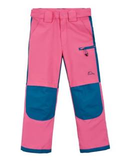 SMONTY Kinder Softshellhose mit Netzfutter Winddicht Wasserabweisend Atmungsaktiv Feuchtigkeitsableitend Schnelltrocknend und Verschleißfest Wanderhose Outdoor Sporthosen(PINK 9-10) von SMONTY