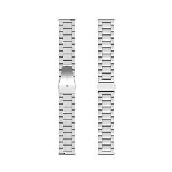 SMYAOSI 20mm Metall Uhrenarmband für Xiaomi Watch 2 Smartwatch, Ersatz Poliert Edelstahl Gebürstet Armband für Herren Damen Xiaomi Watch 2 Strap mit Schmetterlingsschnalle (Silber) von SMYAOSI