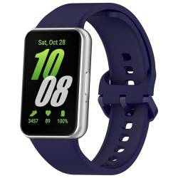 SMYAOSI Armband für Galaxy Fit 3 (SM-R390), Männer Frauen Armbänder, Silikon Sport Uhrenarmband Replacement Fitness Wechselarmband für Galaxy Fit3 SM-R390 Smartband Strap (Blau-a) von SMYAOSI