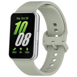 SMYAOSI Armband für Galaxy Fit 3 (SM-R390), Männer Frauen Armbänder, Silikon Sport Uhrenarmband Replacement Fitness Wechselarmband für Galaxy Fit3 SM-R390 Smartband Strap (Grün) von SMYAOSI