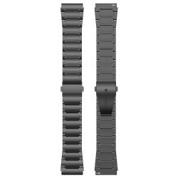 SMYAOSI Edelstahl Uhrenarmband für Xiaomi Watch 2 Smartwatch, Ersatz Poliert Metall Matt Gebürstet Armband für Herren Damen Xiaomi Watch 2 Strap mit Schmetterlingsschnalle (Schwarz) von SMYAOSI