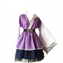 SMchwbc Cosplay 6 Arten Anime Lolita Kleid Frauen Cosplay Kostüm Akatsuki Kimono Maid Kleid Uchiha Sasuke Lolita Kleidung Anzug Dienstmädchen-Outfit (Color : SetF, Size : 3XL) von SMchwbc