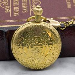 Mode Vintage Gold SteamPocket Uhr Mechanische Halskette Tasche & Uhren Halskette Kette Männer Frauen Uhr Uhr Taschenuhr von SNEN-ESDG
