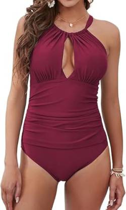 SNUOEN Schulterfreier Badeanzug Sexy für Damen Hoher Taille und Modischem Design - Perfekt für den Strand Swimsuit von SNUOEN