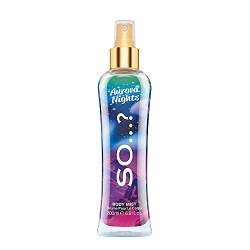 So…? Summer Escapes Damen Aurora Night Duftendes Körpernebel, bodyspray für damen 200ml von SO…?