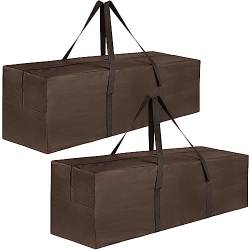 Große Reisetasche mit 125 l, 2 Stück, Schwarz , 125L Coffee brown, Sporttasche von SOALSUIS