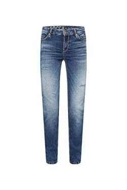 SOCCX Damen Jeans HE:DI mit Destroy-Effekten Vintage Blue 26 32 von SOCCX