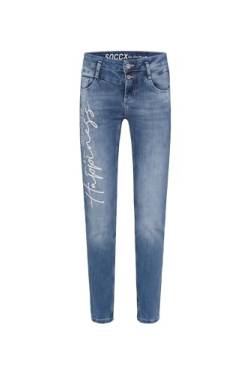 SOCCX Damen Jeans KA:RA mit Artwork Sun Bleached 28 30 von SOCCX