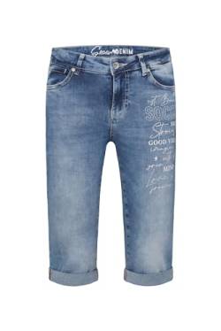 SOCCX Damen Jeans Shorts RO:My mit Artwork Blue Vintage 26 von SOCCX