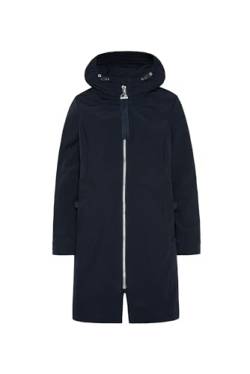 SOCCX Damen Lange Softshelljacke mit Kapuze Blue Navy Xxl von SOCCX