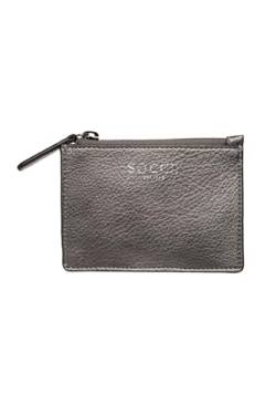 SOCCX Damen Mini-Geldbörse mit Zipper Dark Silver None von SOCCX