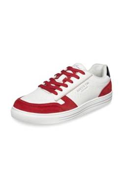 SOCCX Damen Retro Sneaker Clear Red/White 37 von SOCCX