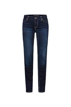 SOCCX Damen Slim Fit Jeans HE:DI mit Kontrastnähten Dark Blue 26 32 von SOCCX