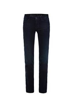 SOCCX Damen Stretch-Jeans RO:My mit geraden Beinverlauf Blue Black Used 30 30 von SOCCX