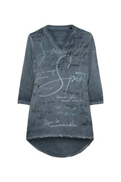 SOCCX Damen Tunika-Bluse mit Logo Artworks Horizon Navy M von SOCCX