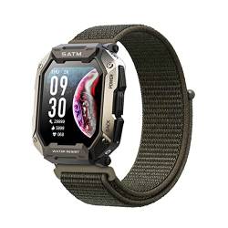 SOCFLO Nylon Armband für C20 Smartwatch/Tank M1 Smartwatch Armband, Verstellbares Sport Dehnbarer Ersatz Armband Kompatibel mit C20 Smartwatch/Tank M1 Smartwatch Armband (5) von SOCFLO