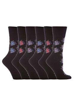 6 Paar Gentle Grip Socken für Damen, weich und feminin mit Wabenoberteil für zusätzlichen Komfort 4-8 UK, 37-42 Eur von SOCK SHOP GENTLE GRIP