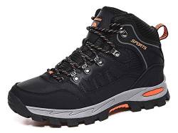 Wanderschuhe Herren Wasserdicht Trekkingschuhe Outdoor Mountainschuhe Anti-Rutsch Sportlich Schuhe Schwarz von SOCOO