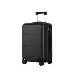 Reisekoffer Rollkoffer Koffer Trolley 20-Zoll-Gepäck Mit Spinnerrädern, Gepäck, Das Mit TSA-Schloss Im Flugzeug Transportiert Werden Kann Koffer Gepäck (Color : Nero, Size : 20inch) von SOCUY