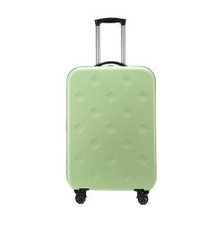 Reisekoffer Rollkoffer Koffer Trolley Erweiterbares Gepäck, Faltbare Koffer Mit Universalrädern, Zoll-Zahlenschloss Koffer Gepäck (Color : Grün, Size : 24in) von SOCUY