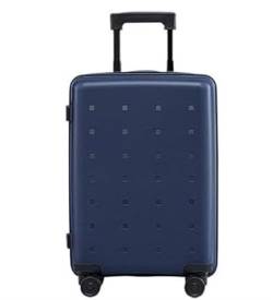 Reisekoffer Rollkoffer Koffer Trolley Handgepäck, Tragbarer Koffer, Hartschalenkoffer Für Geschäftsreisen, Gepäckkoffer Koffer Gepäck (Color : Blu, Size : 20inch) von SOCUY