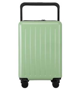 Reisekoffer Rollkoffer Koffer Trolley Handgepäck-Sicherheitskombinationsschloss, Koffer, Gepäck, Aufgegebenes Gepäck Koffer Gepäck (Color : Grün, Size : 20 inch) von SOCUY