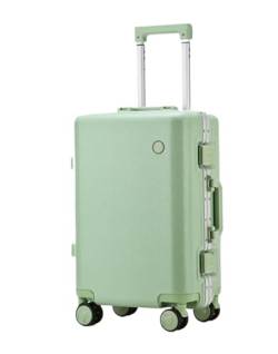 Reisekoffer Rollkoffer Koffer Trolley Hartschalengepäck Mit Aluminiumrahmen, Reißverschlussloser Universal-Radkoffer Aus Polycarbonat Koffer Gepäck (Color : A, Size : 20") von SOCUY