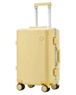 Reisekoffer Rollkoffer Koffer Trolley Hartschalengepäck Mit Aluminiumrahmen, Reißverschlussloser Universal-Radkoffer Aus Polycarbonat Koffer Gepäck (Color : C, Size : 24") von SOCUY