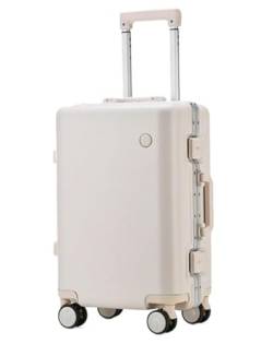 Reisekoffer Rollkoffer Koffer Trolley Hartschalengepäck Mit Aluminiumrahmen, Reißverschlussloser Universal-Radkoffer Aus Polycarbonat Koffer Gepäck (Color : G, Size : 24") von SOCUY
